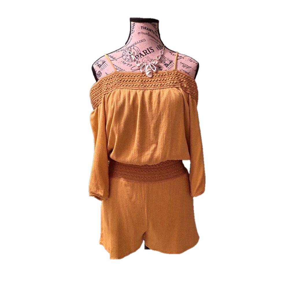 Solid Gold Romper